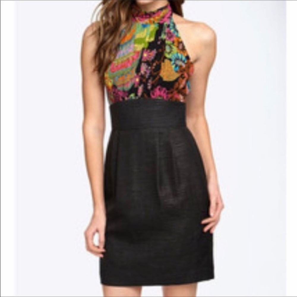 Trina Turk Multi-Colored “Zimbabwe” Halter Dress
